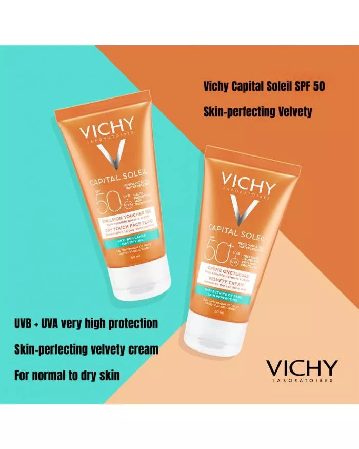 Vichy Capital Soleil Velvety Sunscreen for Normal to dry Skin SPF 50 50ml