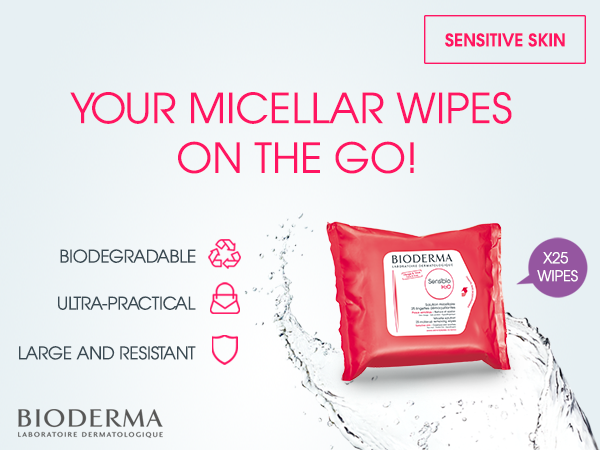 Bioderma Sensibio H2O Makeup Remover Wipes*25