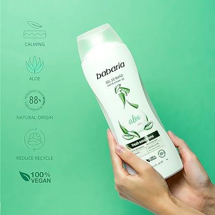 Babaria Aloe Vera Bath Gel 600ml - Mrayti Store