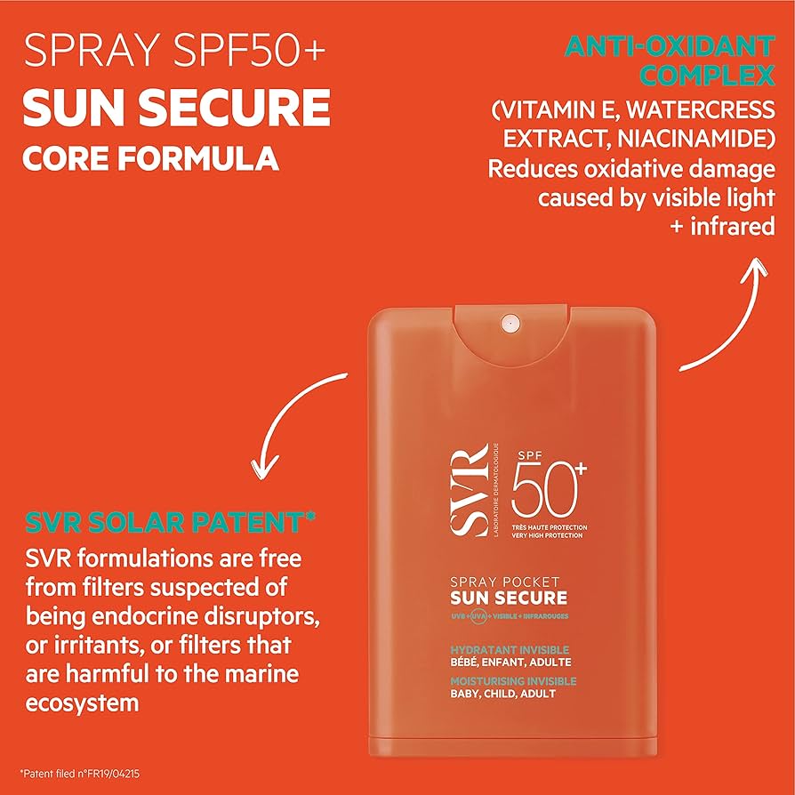 SVR Sun Secure Spray Pocket Spf50+ 20 ml