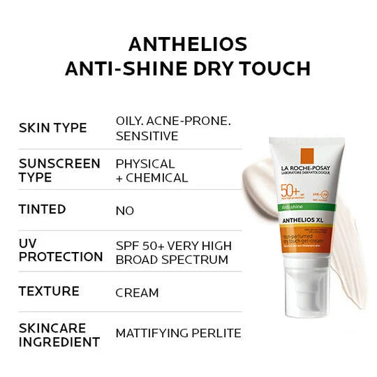 La Roche-Posay Anthelios XL Dry Touch Anti Shine Sunscreen SPF50+ for Oily Skin 50ml