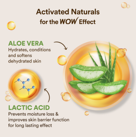 WOW Skin Science Aloe Vera Body Lotion With Lactic Acid For All Skin Types Body Lotion 400 ml