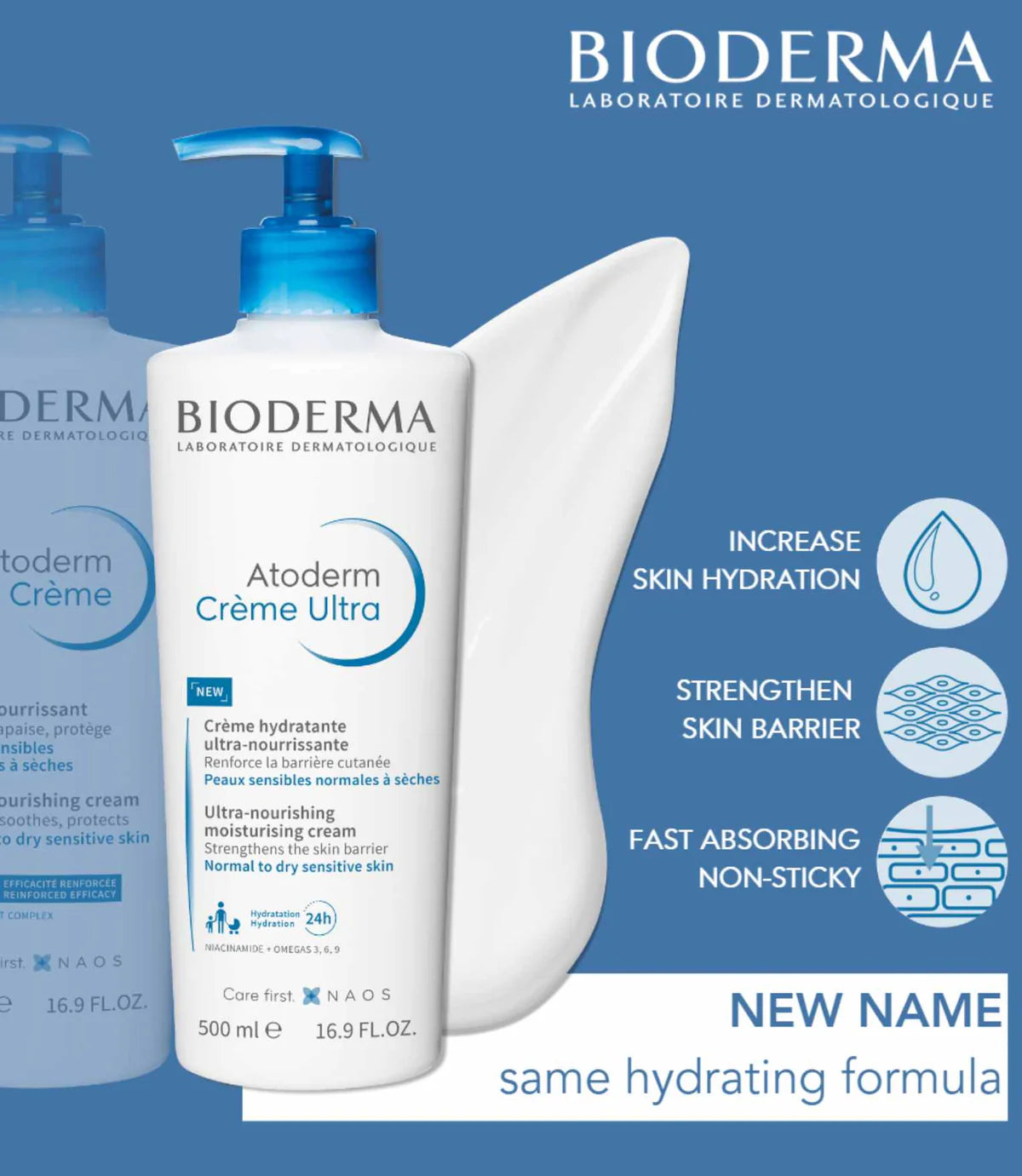 Bioderma Atoderm Creme Ultra-nourishing Cream 500 ml